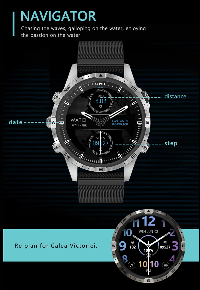 5 keys Compass NFC Sports Smart Watch Man 1.6 Inch HD Screen Men Bluetooth Call Smartwatch 100+Sport Modes Rugged Watch 2024 New