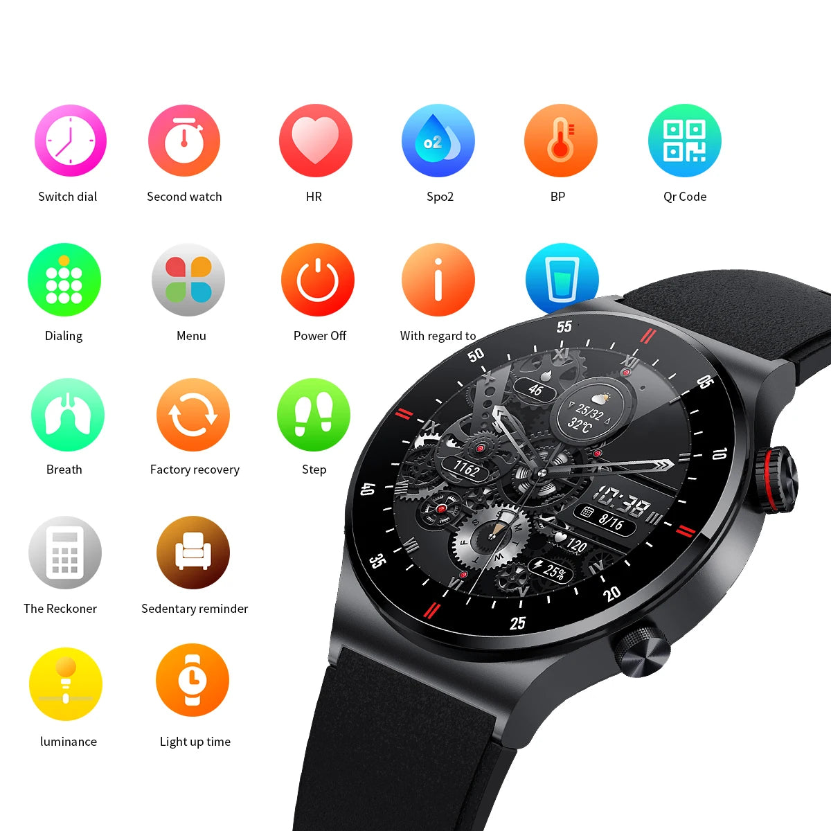 2024 New GPS ECG+PPG Bluetooth Call Smart Watch Men Sports Health NFC Waterproof Custom Watches Men Smartwatch For HUAWEI Xiaomi