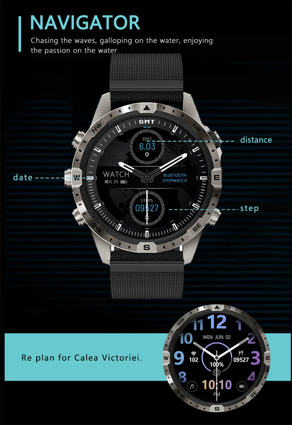 For Huawei Xiaomi 2024 New Bluetooth Call Smart Watch Men GPS Sports Compass IP68 Waterproof Rugged Military Smartwatches+Box