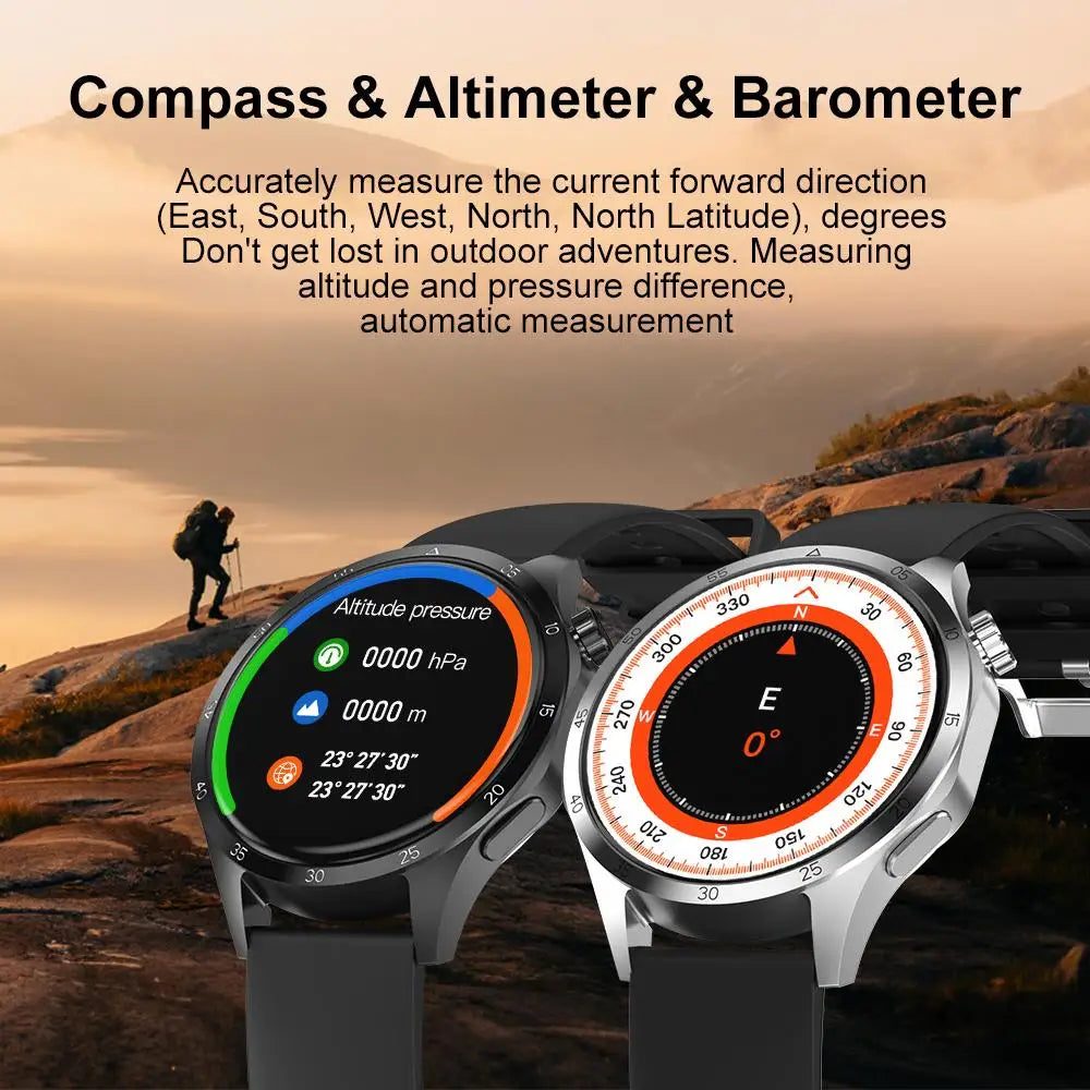 2024 Men‘s Watch NFC Smart Watch For Men AMOLED HD Screen Waterproof Heart Rate Monitor Sport Smartwatch