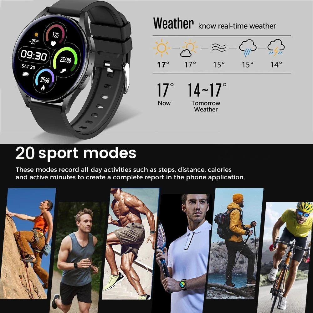 2024 New Smart Watch 5 Men Women Full Touch Blood Pressure Blood Oxygen Bluetooth Call Sports Men Smart Watches For IOS android