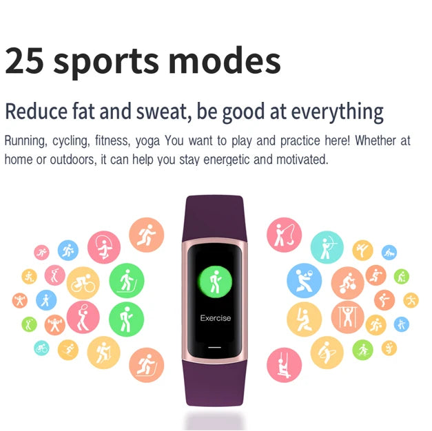 AMOLED Smart Watch Women Heart Rate Blood Oxygen Sleep Fitness Tracker Waterproof 20+Sports Modes Smartwatch Men For IOS Android