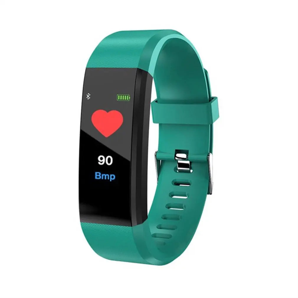 115Plus Health Bracelet Fitness Band Heart Rate Blood Pressure Smart Band Fitness Tracker Smartband Wristband for Men Women Kids