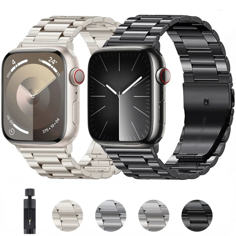 Metal strap For Apple watch 10 42mm 46mm/9 8 7 45mm 41mm/Ultra 2 49mm Stainless steel wristband For Series 6 5 4 3 SE 44mm 40mm