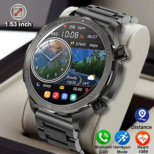 2024 New Rugged Military GPS Smart Watch Men AMOLED HD Screen Heart Rate Bluetooth Call Waterproof Outdoor smartwatch for Xiaomi