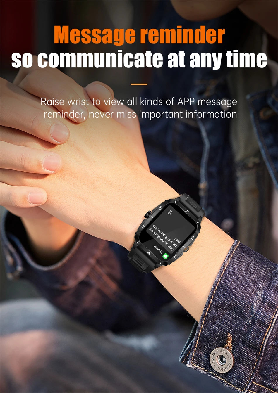 2024 Men Smartwatch 3ATM Waterproof Barometer Altimeter GPS Trajectory Outdoor Sport Bluetooth Call 430mAh 2.0'' Smart Watch Men