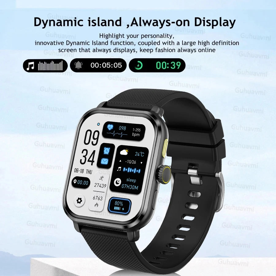 New GPS Sports Track Smartwatch Women Health Monitor Bracelet Blood Sugar Bluetooth Call IP68 Waterproof Smartwatch Men 2024