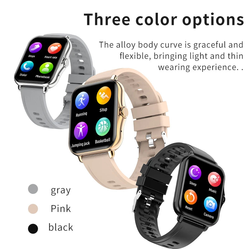 LIGE New Bluetooth Call Smart Watch Women Voice Assistant Sports Fitness Bracelet Waterproof Smartwatch Men For Android IOS 2024