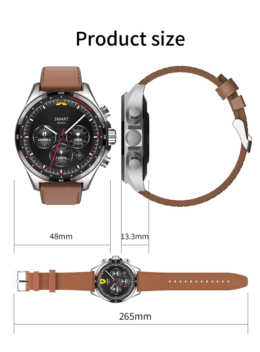 2024 New NFC Smart Watch Men AMOLED HD Screen Sport Watches Women Bluetooth Call GPS Tracker Compass IP68 Waterproof Smartwatch