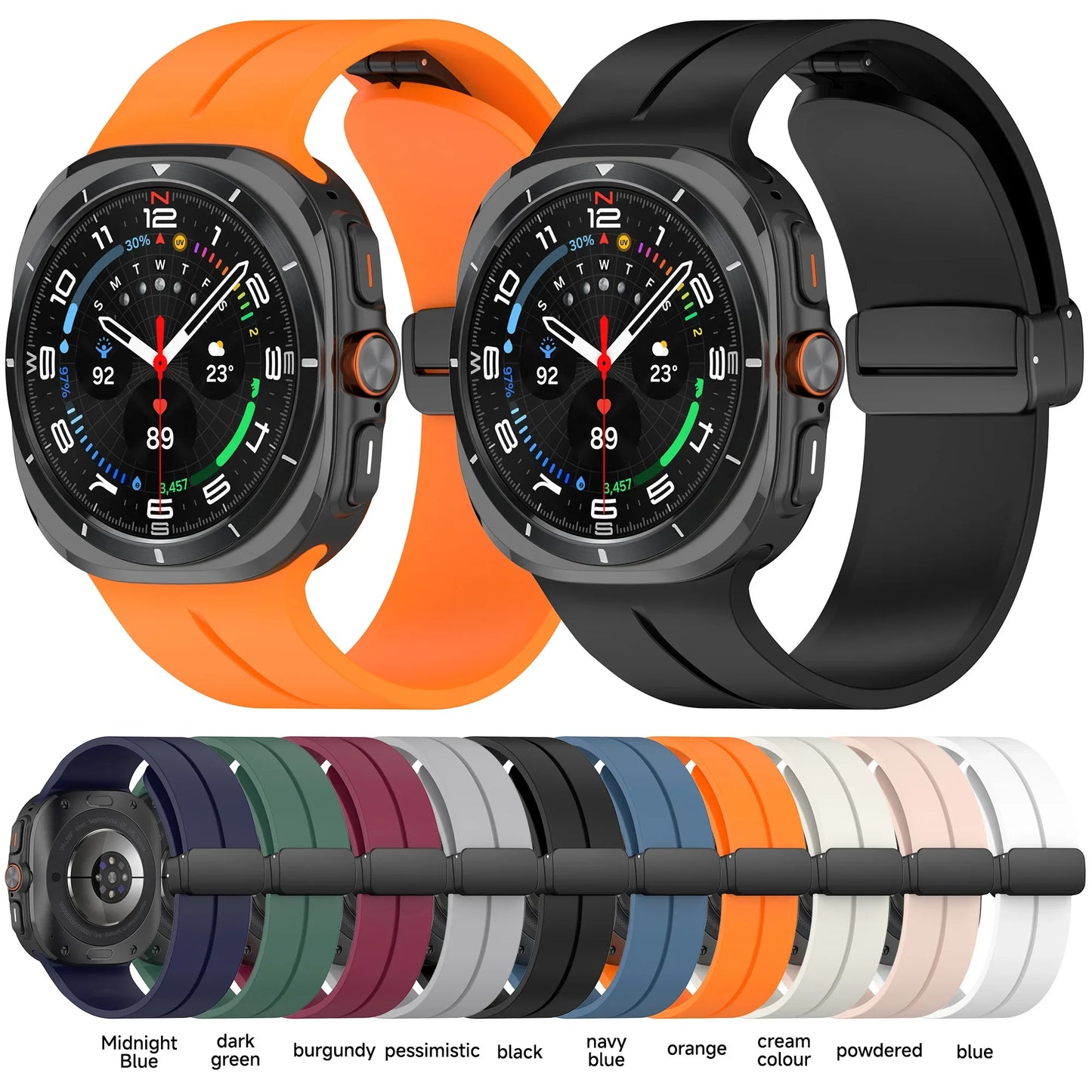 Magnetic Band for Samsung Galaxy Watch 7 Ultra 47mm No Gaps Strap Silicone Bracelet for Galaxy Watch 7Ultra 47 Watchband Correas