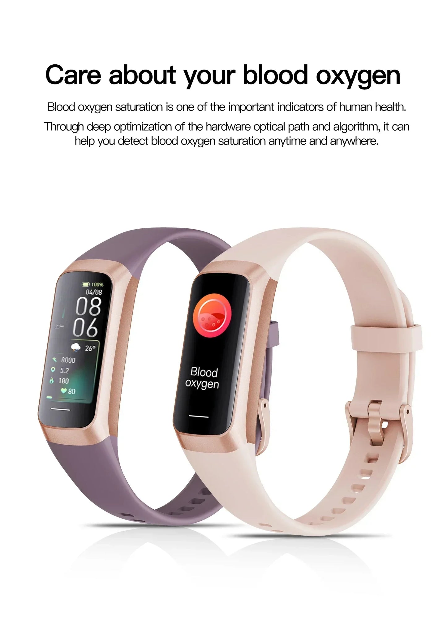 Xiaomi Amoled Smart Watch Men 2024 Smart Band Women Heart Rate Blood Smartwartch Waterproof Smart Bracelet Sport Fitness Tracker