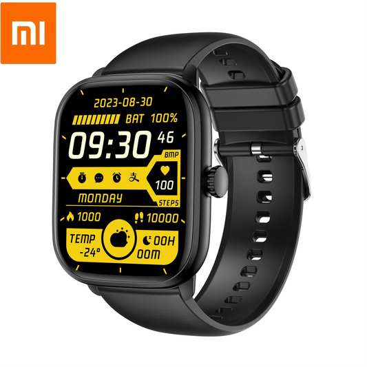 Xiaomi Smart Watch 2024 Bluetooth Call Music Smart Watches For Men 2.01" Full Touch Dial Fitness Tracker Waterproof Smartwatch