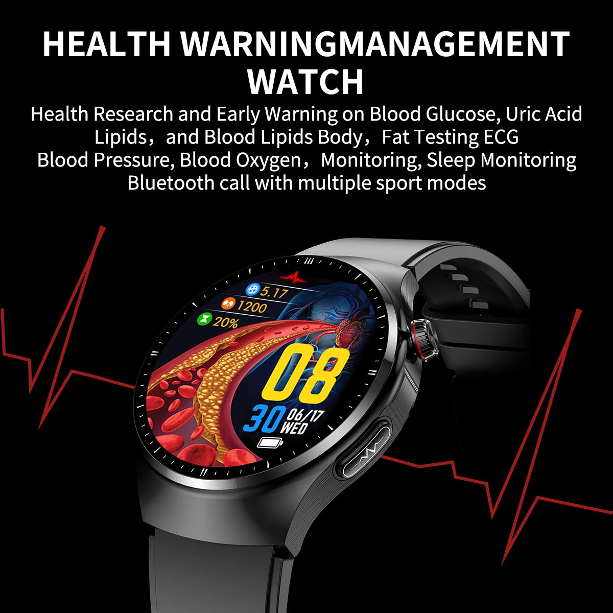 Smart Watch 2024 Bluetooth Call Health Data Monitor Activity Tracker Compatible With Android Apple Smartwatch For Men And Women