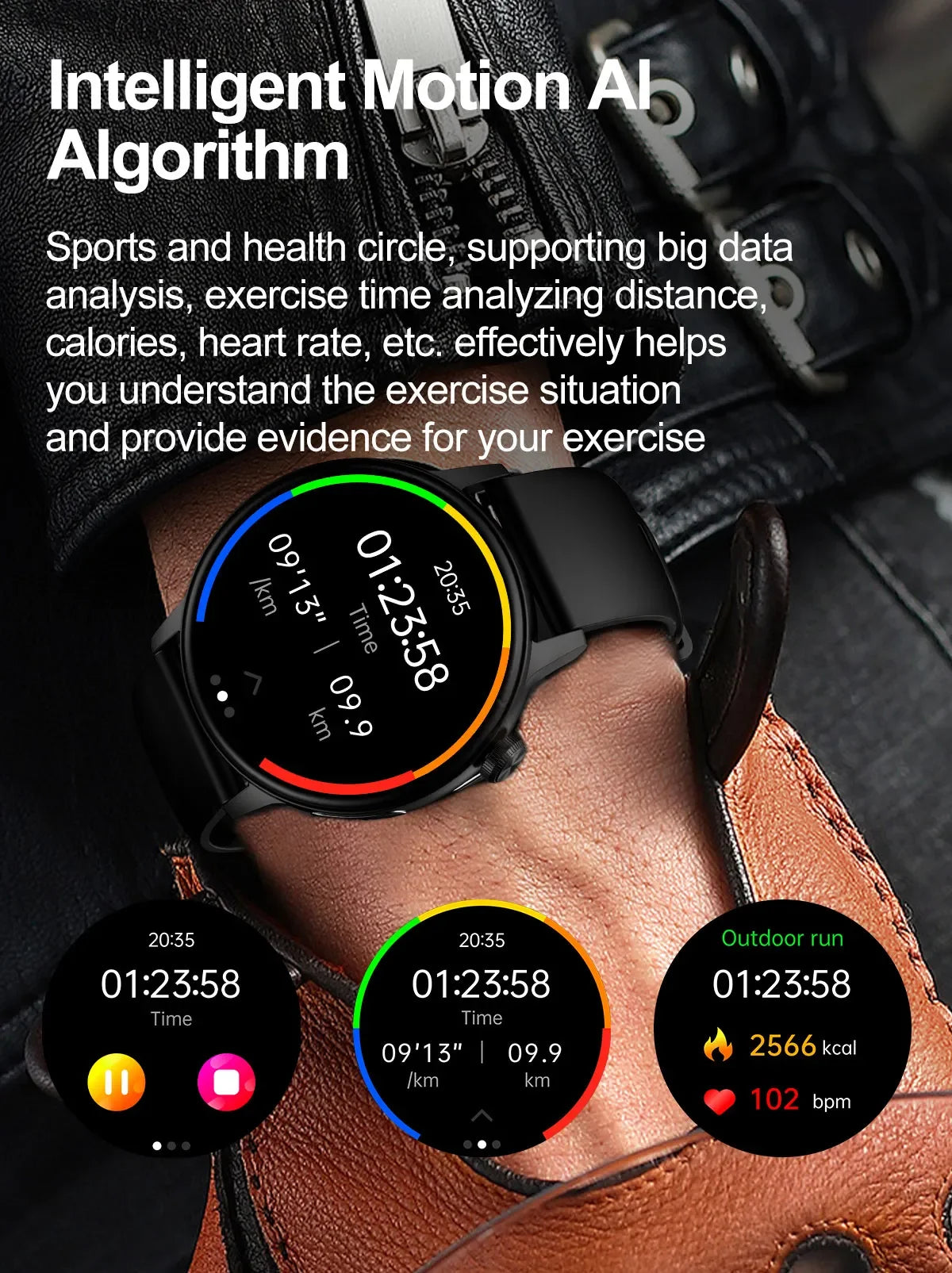 2024 New Non-Invasive Blood Sugar Men smartwatch Heart Rate Blood Pressure Health Women Smart Watch AI Medical Diagnostic Watch