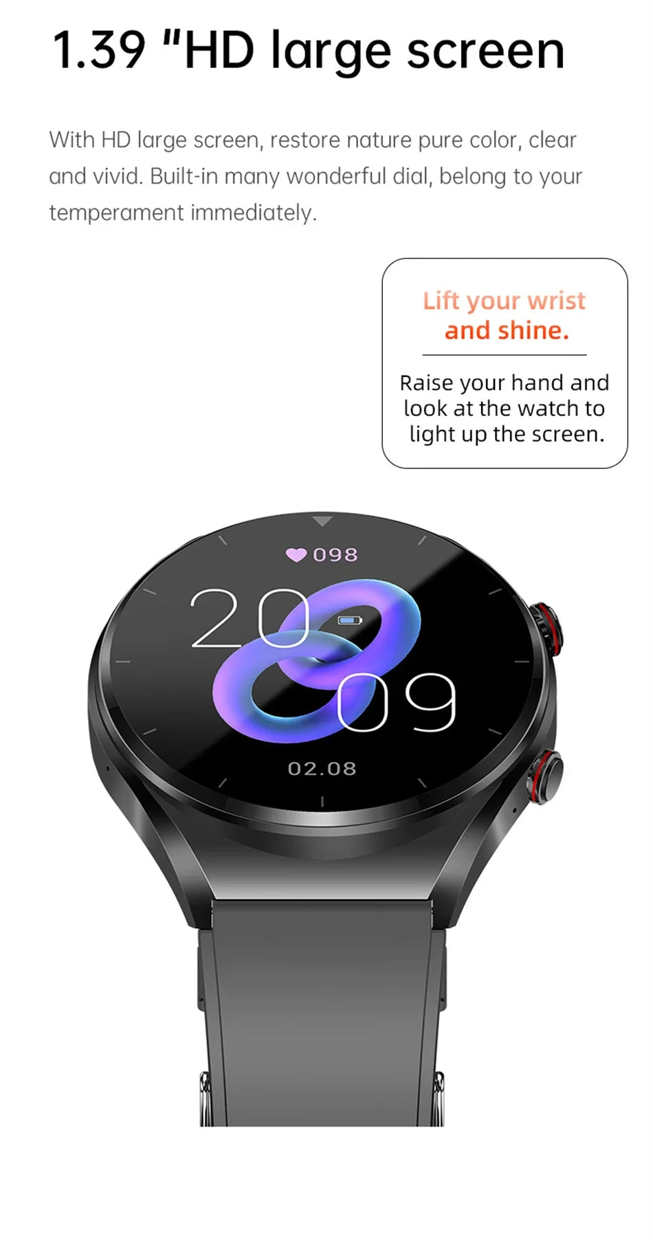 Bluetooth Call Voice Smart Watch 2024 Women Men Blood Sugar Body Temperature Heart Rate Smartwatch Blood Pressure for Xiaomi