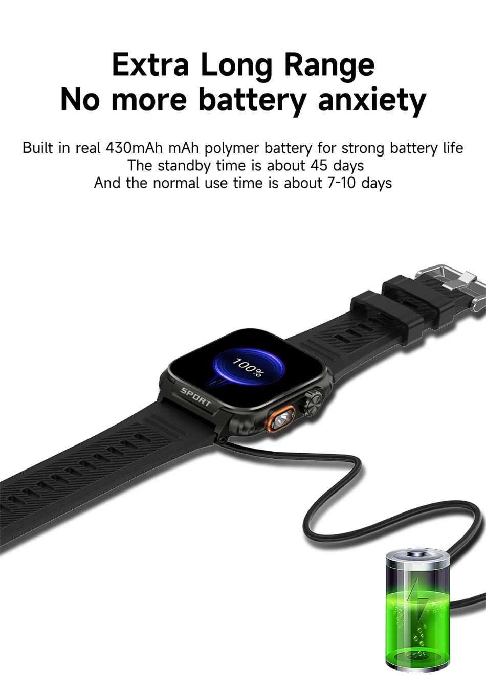 2024 For Xiaomi 1.91 " HD Screen Smart Watch Men Bluetooth Call Tracker Watch Blood Pressure Heart Rate Monitor Sport Smartwatch