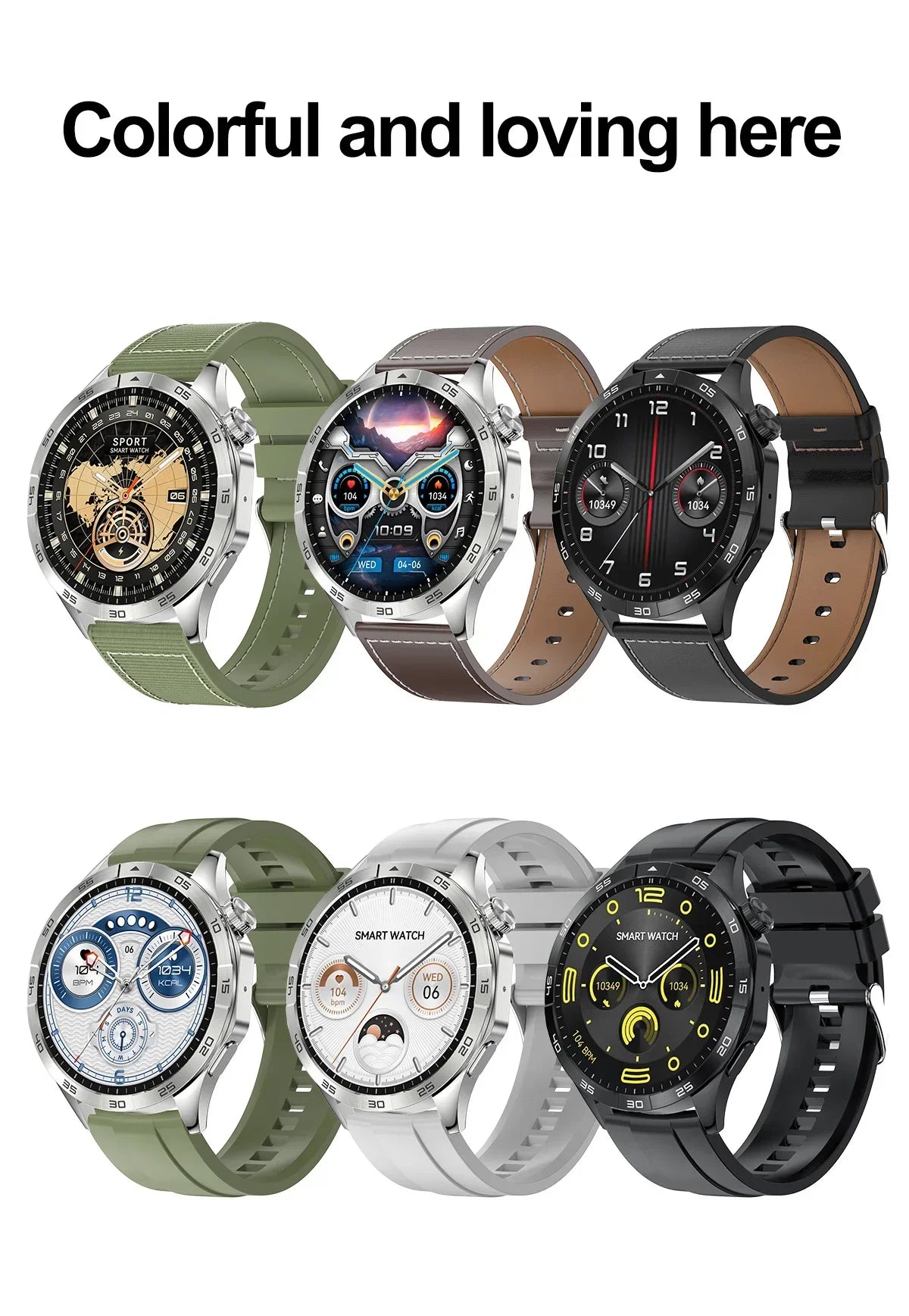 2024 New Original for Huawei Watch 4 Max Men Smart Watch 100+ Sports Mode Green Football Sport Tracker AMOLED BT Call smartwatch