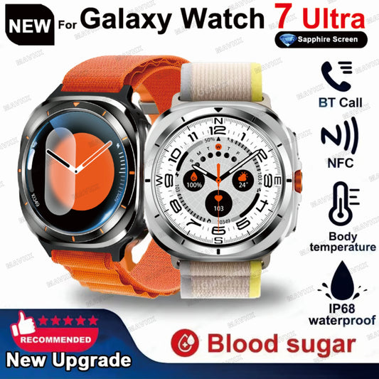 smart watch 2024 Watch7 Ultra 47mm smartwatch IP68 Waterproof Bluetooth Call Health Smartwatch for Men Women 1.43" AMOLED  SOS