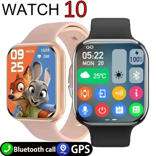 2024 New For Apple Watch 10 GPS Smart Watch Men Series 10 HD Screen Bluetooth Call Heart Rate Blood Pressure Sport Smartwatch