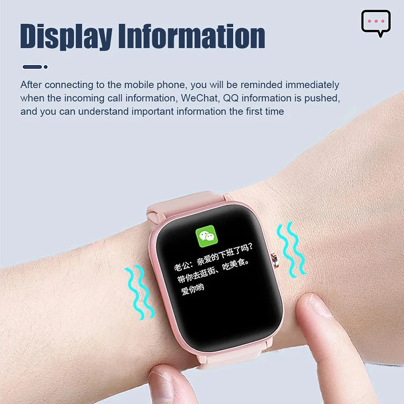 2024 New Smart Watch For Men Women Gift Full Touch Screen Sports Fitness Watches Bluetooth Call Smartwatch For Huawei Xiaomi