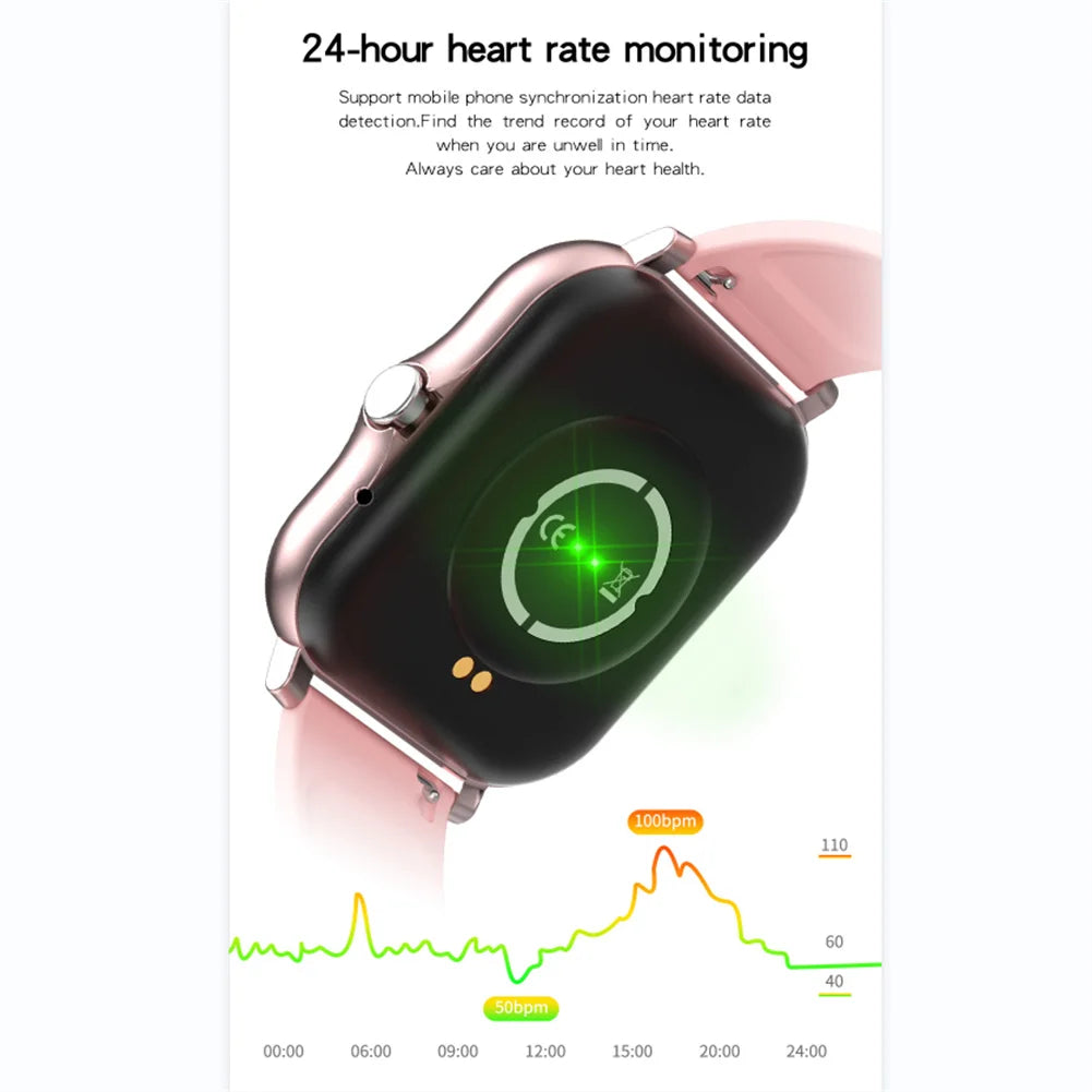 Y13 Smart Watch Sleeping Heart Rate Blood Oxygen Blood Pressure Monitor IP67 Waterproof Fitness Watch With 1.69” TFT Screen