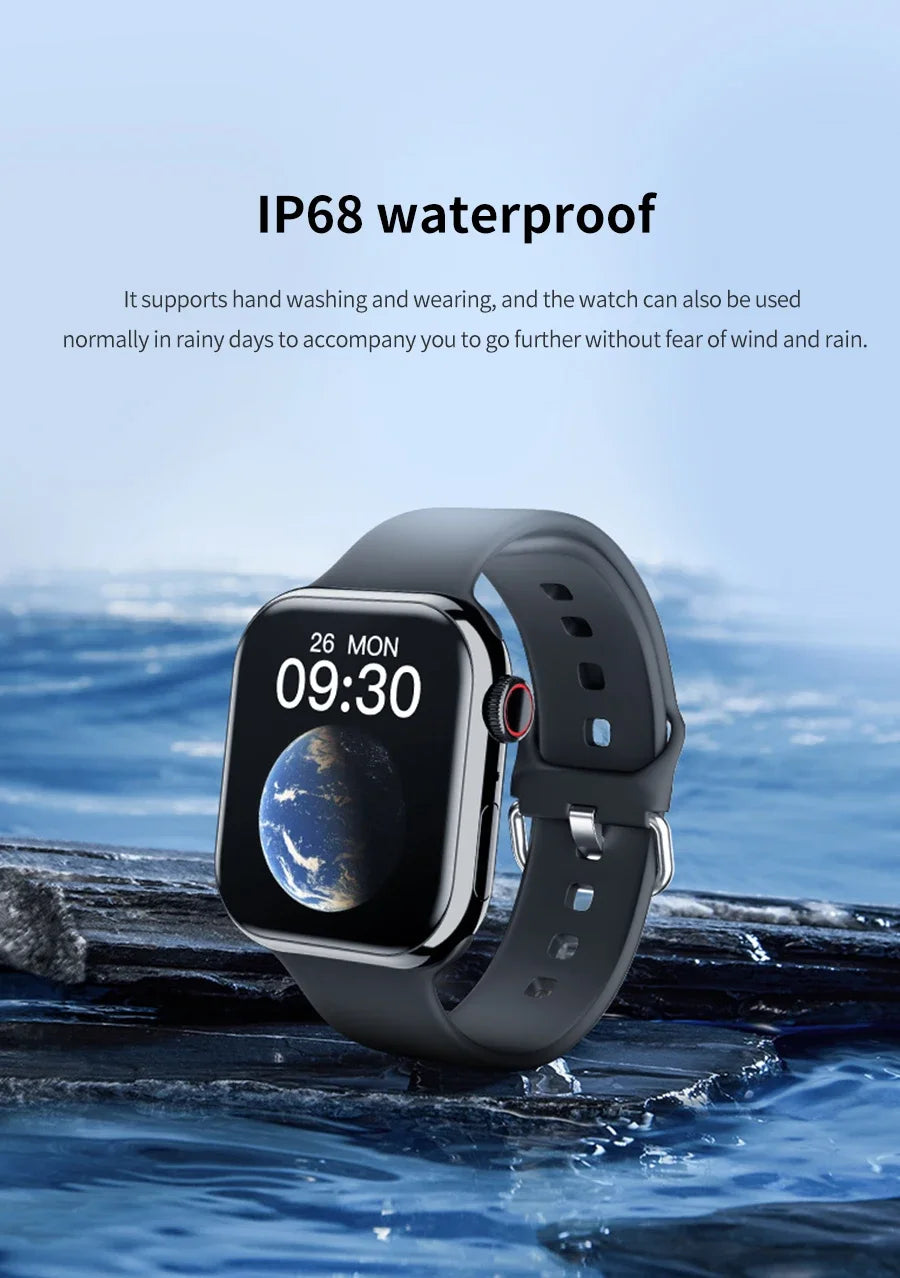 2024 New Bluetooth Call Watch 9 Smart Watch Men Siri NFC GPS Tracker Blood Pressure Heart Rate Sports Smartwatch For Android IOS