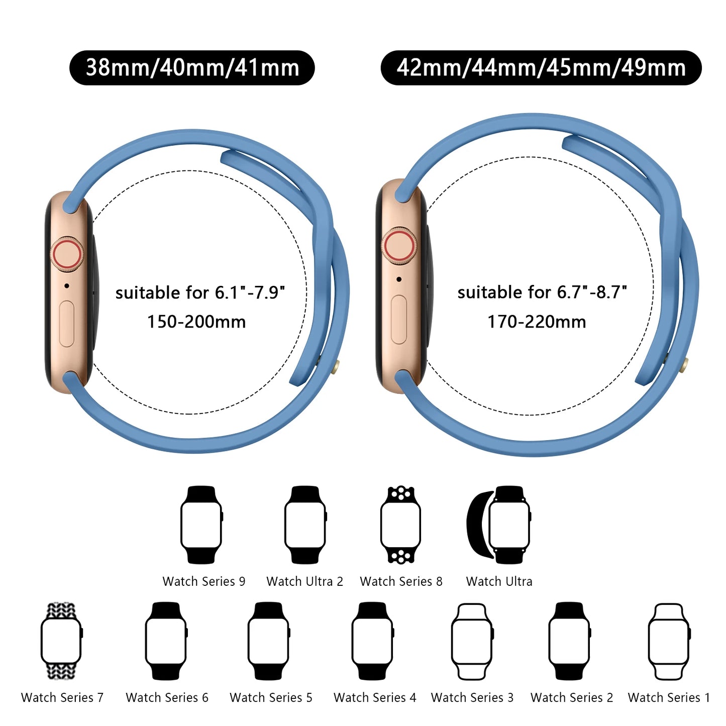 Hollow Alphabet Strap For Apple Watch 49mm 45mm 44mm 41mm 40mm 38mm Silicone Watchband For iWatch Series Ultra 2 9 8 7 6 5 4 3 2