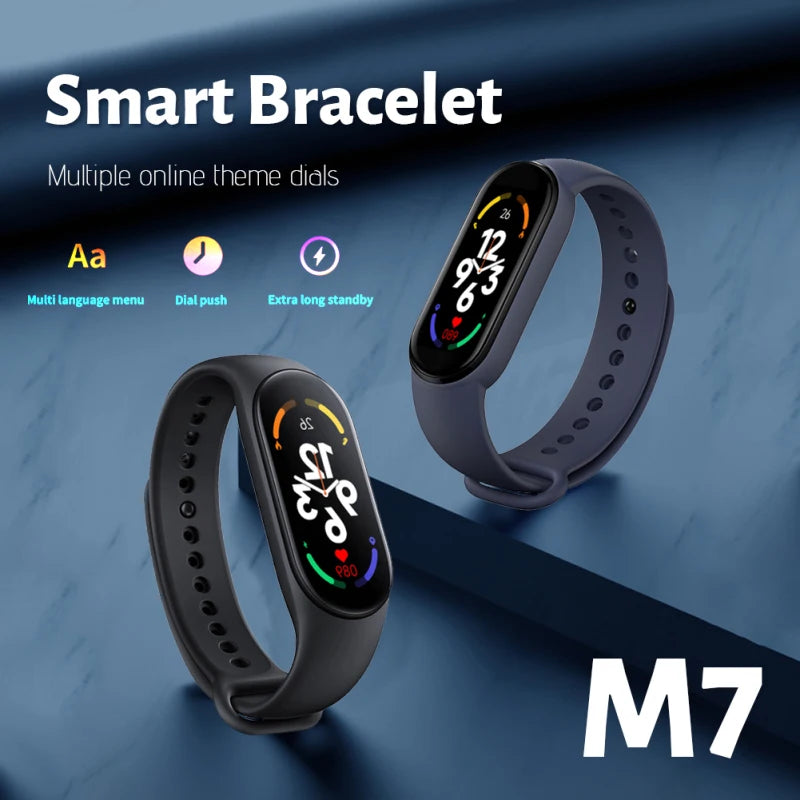 M7 Smart Watch Men Women Smartband M7 Heart Rate Smartwatch Fitness Tracker Blood Pressure Sport Smart Bracelet for mi band 7