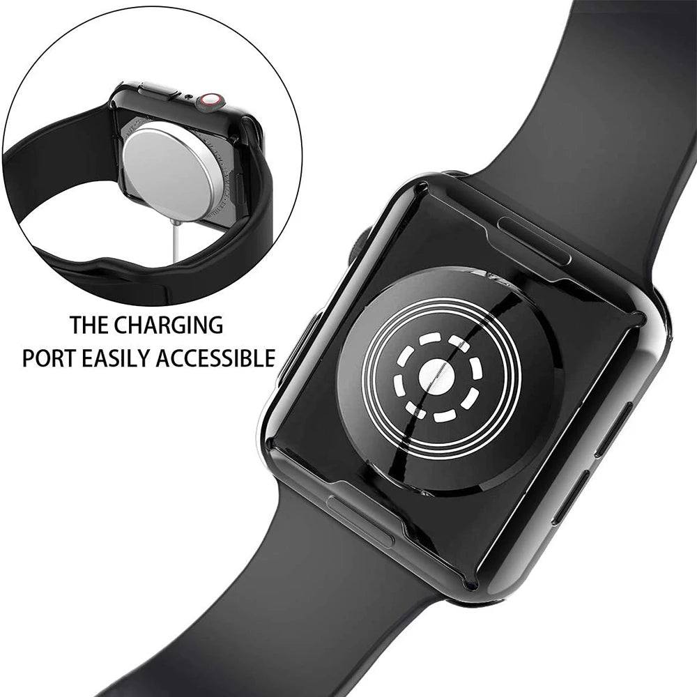 Screen Protector for Apple Watch Case Ultra 2 49mm 41mm 44mm 40mm 42mm TPU Bumper Cover Accessories for iWatch Series 9 8 7 SE 6