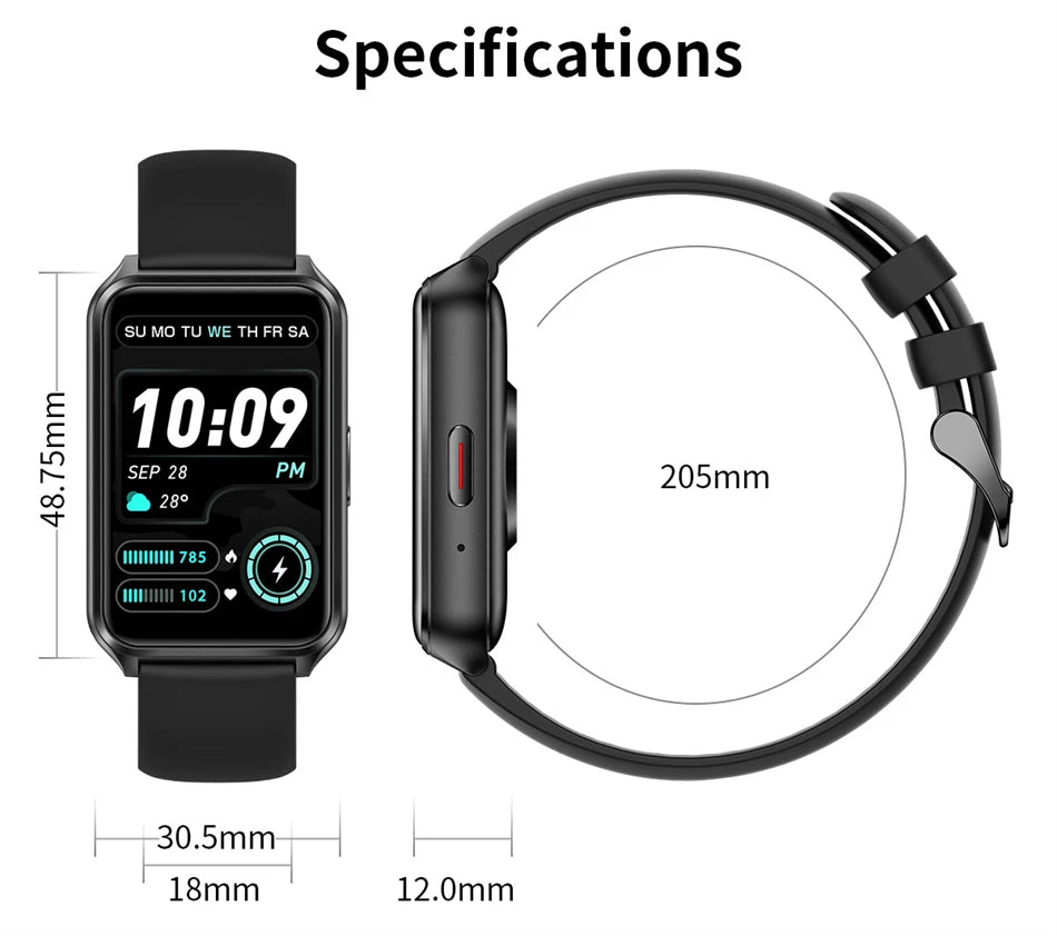 LIGE Men Smartwatch For Xiaomi Women Smart Watch Bluetooth Calling Health Monitoring Sports Watch Waterproof New Lady watch 2024