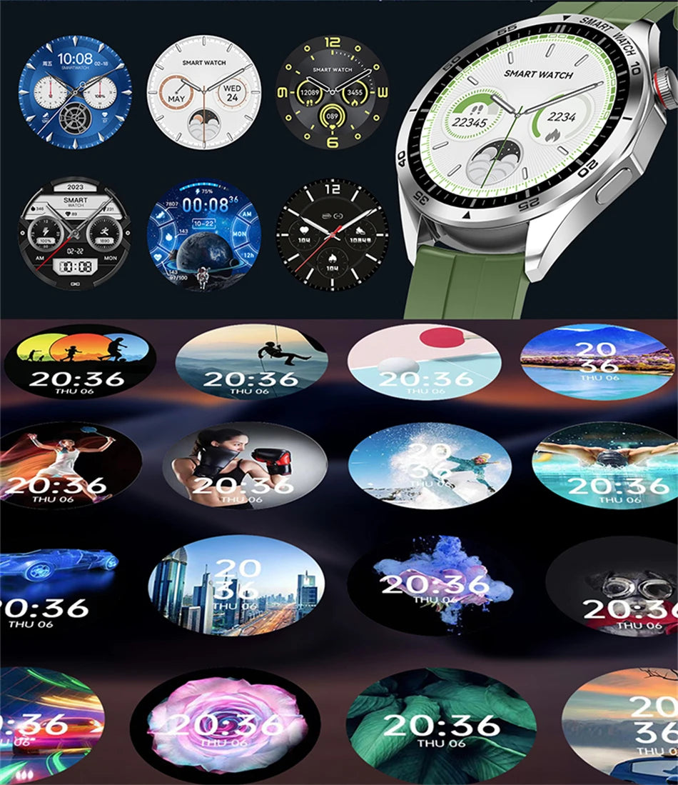 For Android iOS Watch 4 Pro Smart Watch Men ECG+PPG GPS Tracker HD Screen Heart Rate IP68 Waterproof BT Call SmartWatch 2024 New