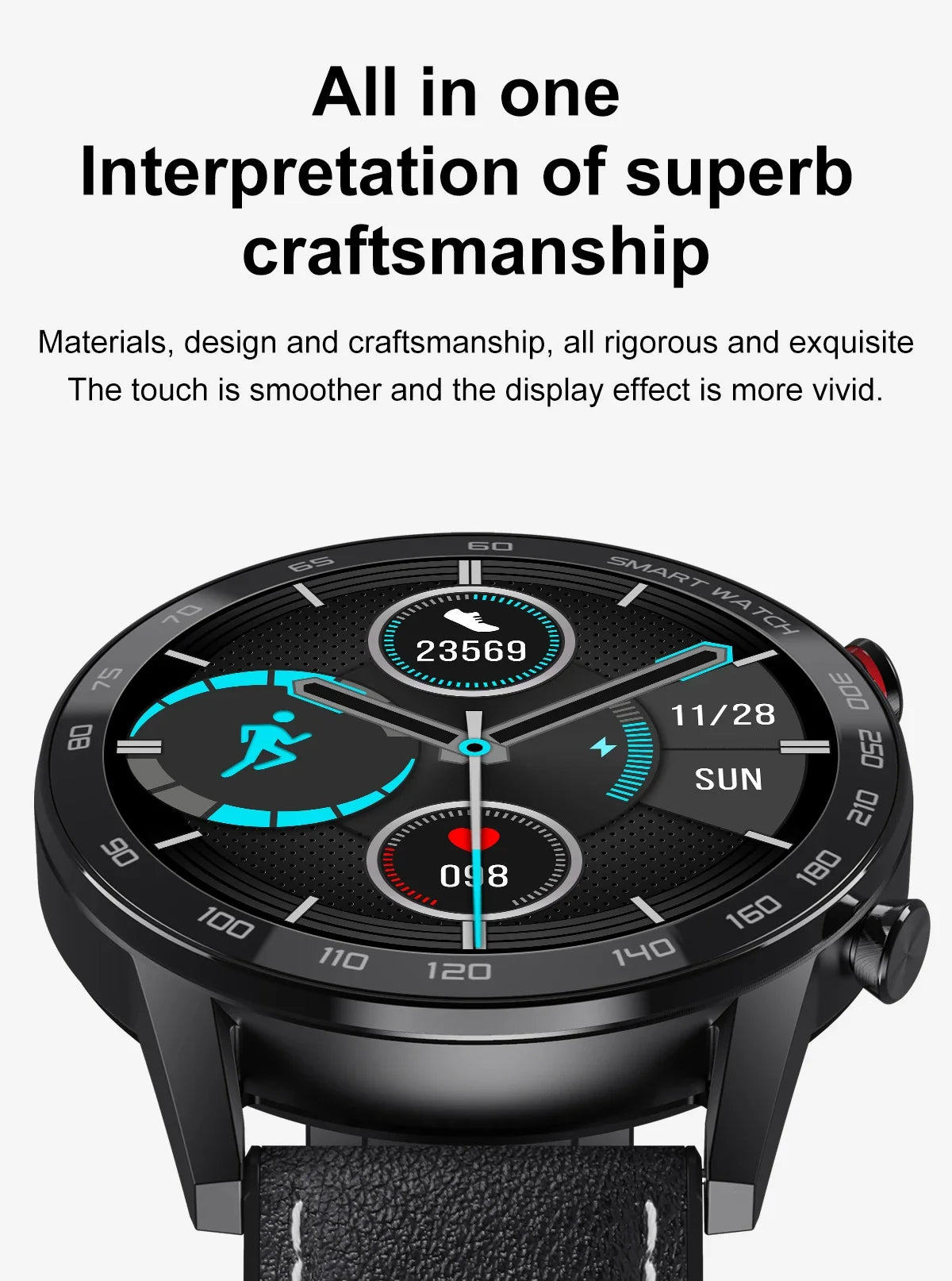 2024 New Bluetooth Call Smart Watch Men Waterproof Sport Fitness Tracker Weather Display Man Smartwatch For Huawei IOS GT3 Watch