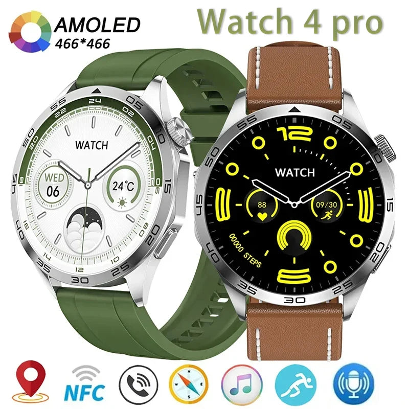 2024 New Original for HD Huawei Watch 4 Pro Smart Watch Men Business GPS tracking AMOLED HD screen NFC Bluetooth Call smartwatch