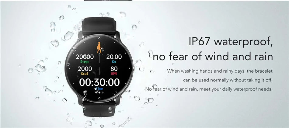 Men Smart Watch Full Touch Screen Sport Fitness Tracker IP68 Waterproof Bluetooth Call Smartwatch for Men Women Smartphone 2024