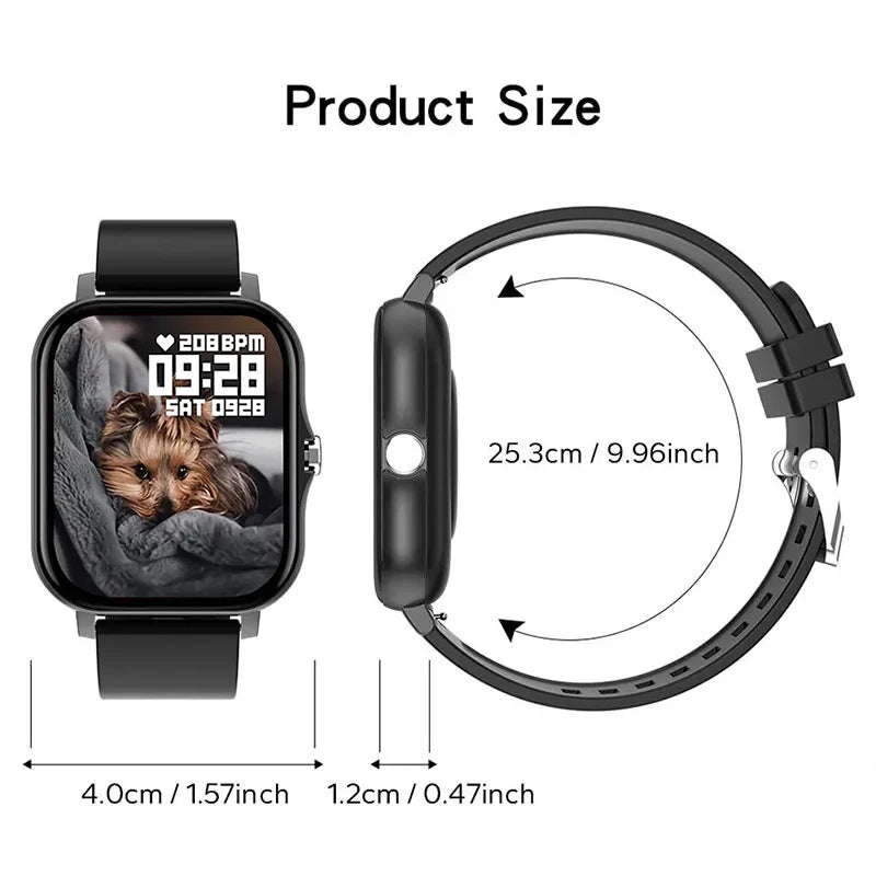 2024 NEW 1.83" SmartWatch Android Phone Color Screen Full Touch Custom Dial Smart Watch Women Bluetooth Call Smart Watch Men