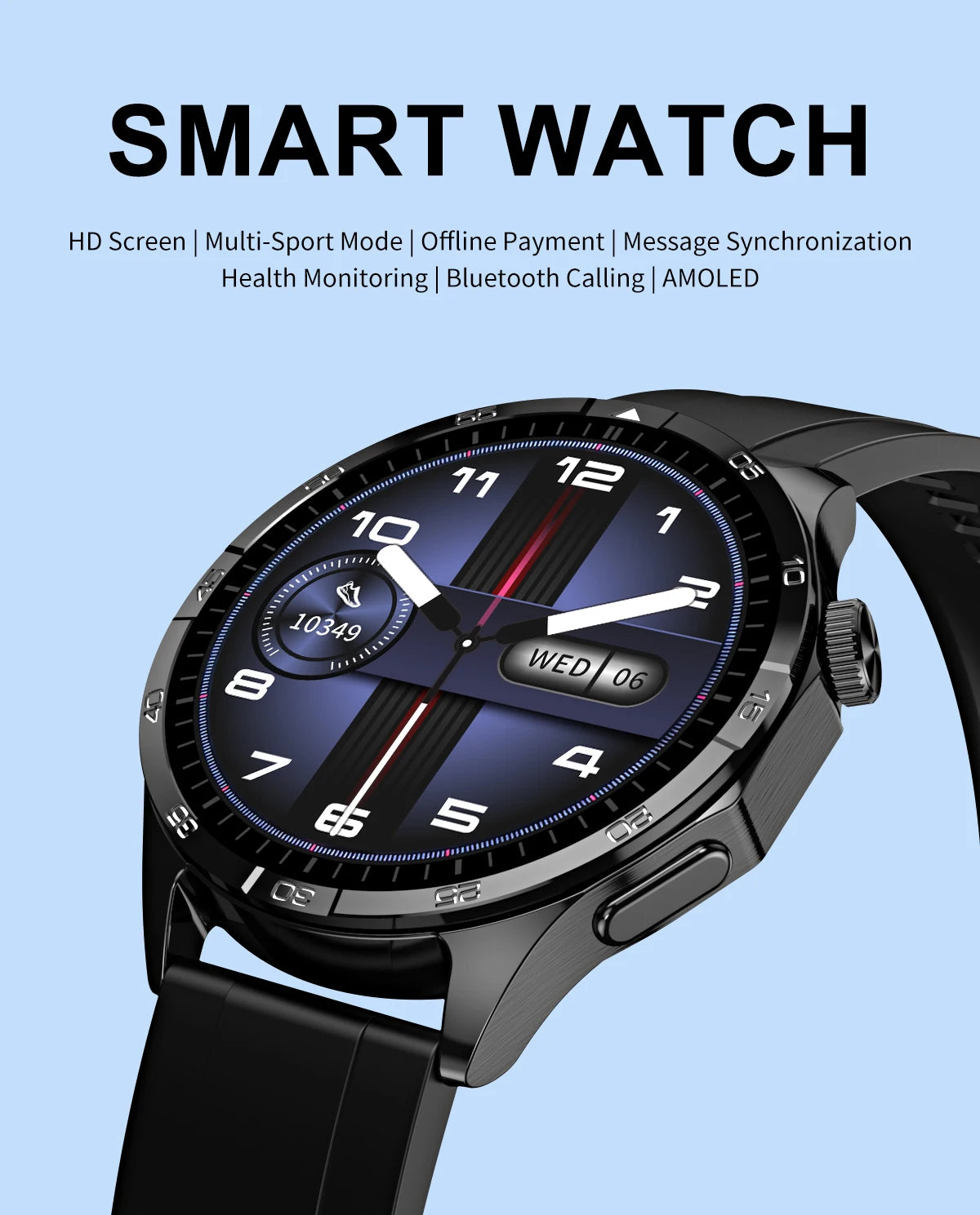 For Huawei AMOLED Smart Watch Men GT4 Sport Smart watches For Men Woman Bluetooth Call Heart Rate IP68 Waterproof 2024 NEW