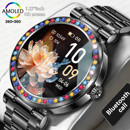 2024 New SmartWatch Women Watch Full Round Screen Sleep Monitor Fashion Activity Tracker Waterproof Smart Watch For Men Women