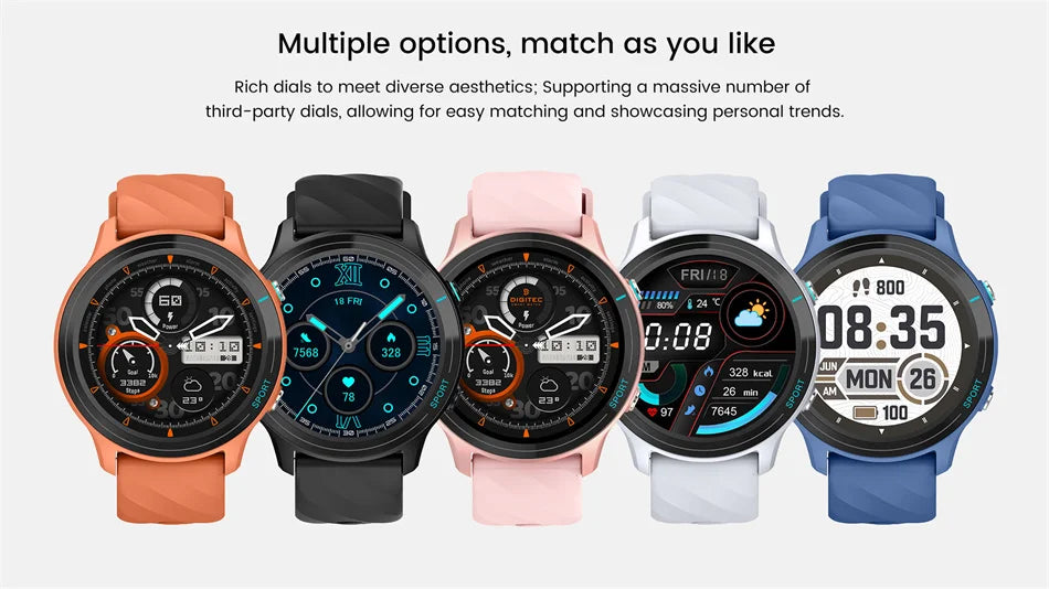 2024 New Smartwatch Women 1.52 HD Screen 120+ Sport Mode IP68 Waterproof Heart Rate Blood Pressure Bluetooth Call Smart Watch