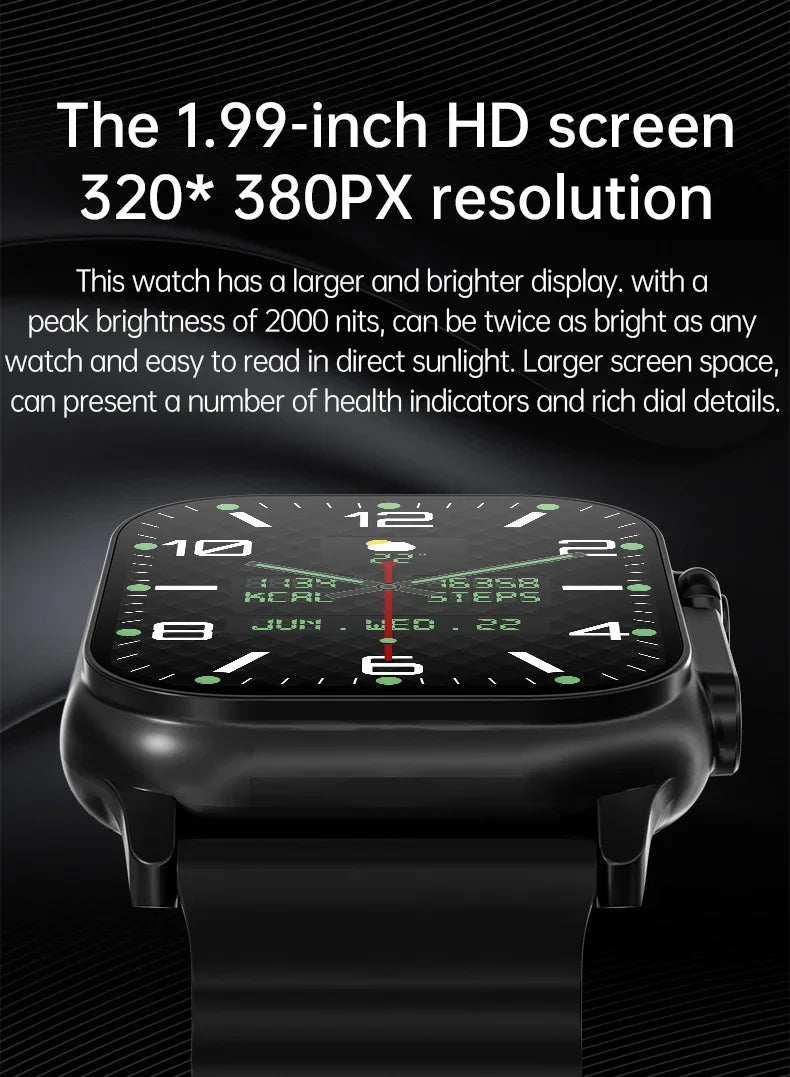 2024 Watch Ultra 2 Smart Watch Men 49mm Series 8 2.3"AMOLED Screen NFC Compass Waterproof For Apple Watch IWO Ultra 8 Smartwatch