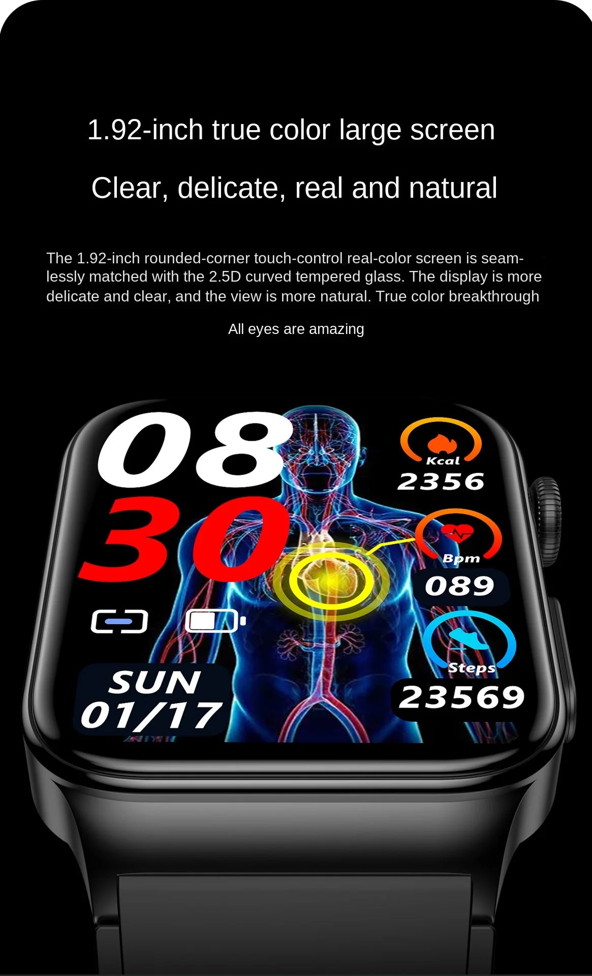 2024 Smartwatch E500 Men Smart Watches ECG+PPG Heart Rate Monitoring Blood Pressure Body Temperature Outdoor Fitness Tracker