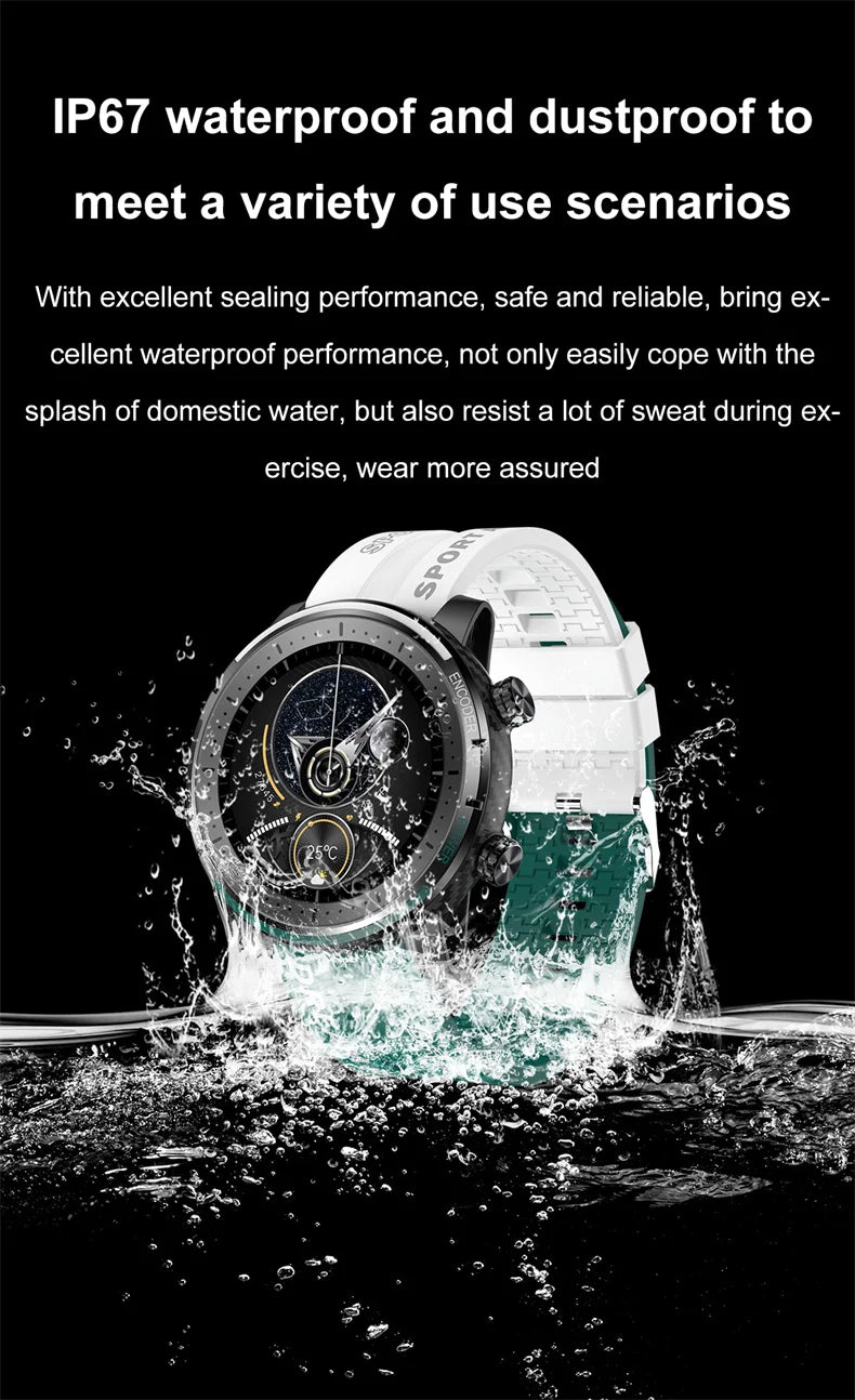 ChiBear For Huawei Xiaomi Smart Watch Men GPS Trajectory Sport Heart Rate Tracker Waterproof Bluetooth Call Smartwatch 2024 New