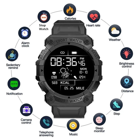 FD68S New Smart Watch Men Women Bluetooth Smartwatch Touch Smart Bracelet Fitness Bracelet Connected Watches for IOS Android