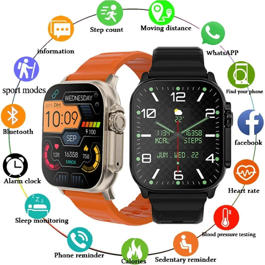 2024 New Bluetooth Call Smart Watch Men Blood Pressure Blood Oxygen Monitoring Sports Fitness IP68 Waterproof Women SmartWatch