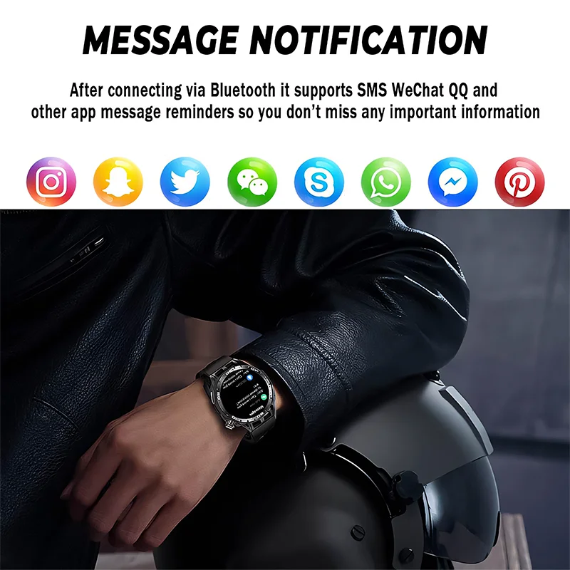 Smart Watch for men Bluetooth Call Waterproof Fitness Sports Women Smart Watches 2024, 1.43 Inch AMOLED, 400mAh For Android IOS