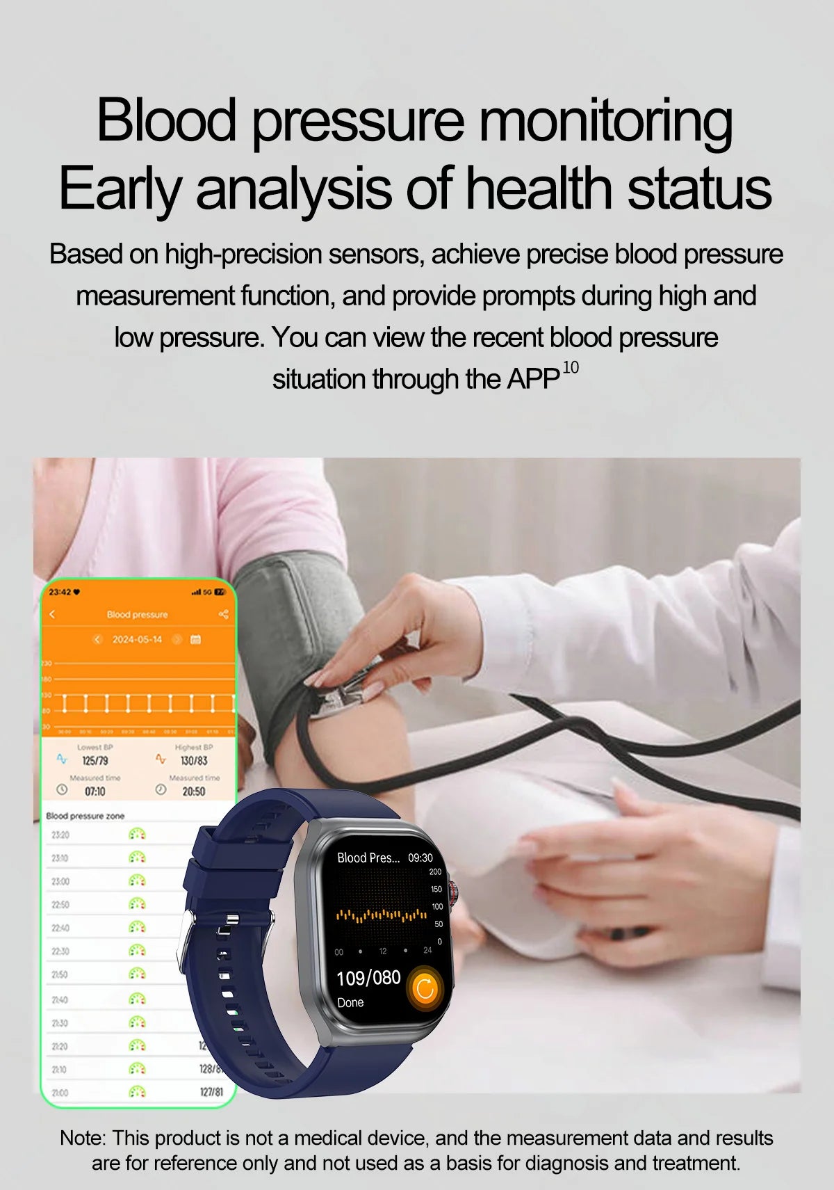 2024 New Smart Watch for Men Blood Glucose Watches Lipids Uric Acid Fitness Amoled 530mAh Clock Call Women Health Smartwatch Ecg