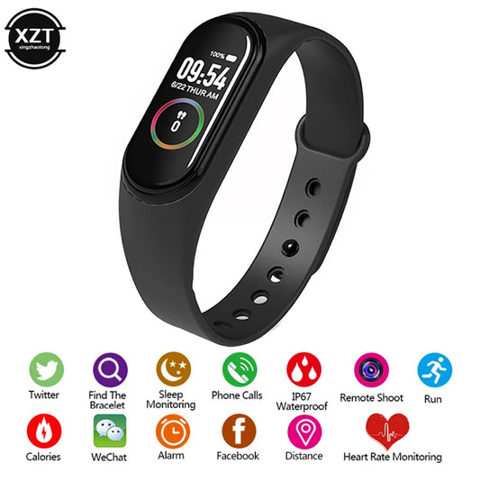 Digital Smartwatch Waterproof Watch Blood Pressure Heart Rate Monitor Pedometer Health and Sport Monitor