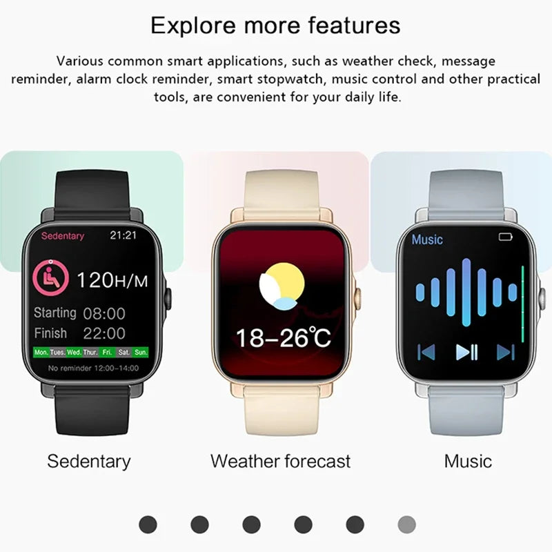 Xiaomi Mijia Smartwatch Bluetooth Call Men Women Smart Watch Heart Rate Fitness Tracker Mi Watch Band for Apple Huawei 2024 New