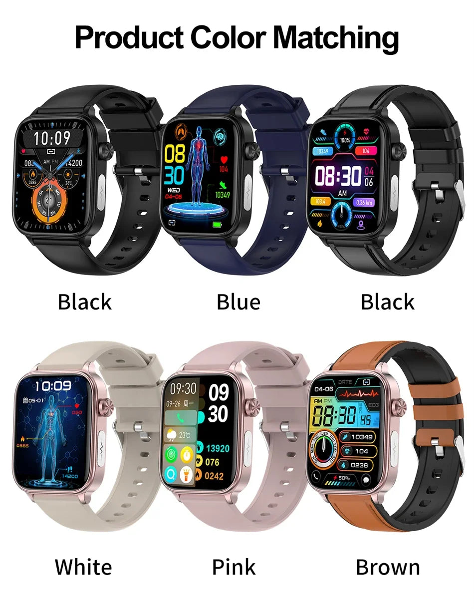 2024 New  ECG+PPG Bluetooth Call Smartwatch Blood Sugar Uric Acid Health Smart Watch Sports Smartwatch Men For Xiaomi