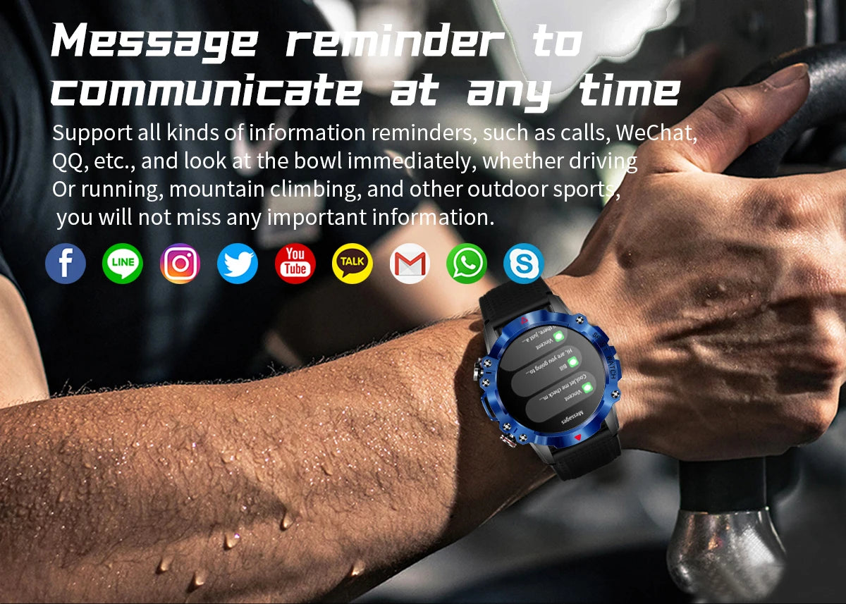 IP67 Waterproof Smart Watches Bluetooth Call Smartwatch Men 1.39 Inch 360*360 HD Screen 100+ Sport Mode for Android IOS 2024