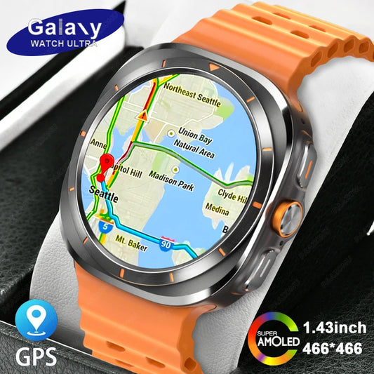 2024 New For Samsung Galaxy Watch 7 Classic Smart Watch Men women 1.43 inch HD AMOLED Voice Call NFC GPS Tracker Sport Watches